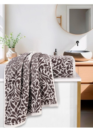 Jakarlı Havlu Set "karna Premium" Grande Havlu Seti 50x90 - 70x140 Cm A