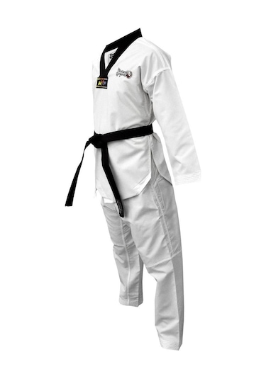 Dragondo 13120 Fighter Siyah Yaka Taekwondo Elbisesi Siyah