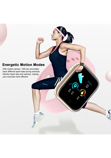 Padalink Y68 1.44" Ips Dokunmatik Ekran Spor Akıllı Saat (İthalatçı Garantili)