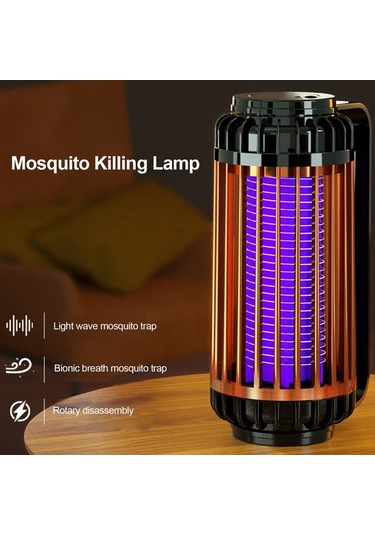 Tongxida 365nm Mor Elektri Kli Öldürücü + Nefesli Çekim, 360 Derece Yakalama, Pil Li Masa/duvar Tipi