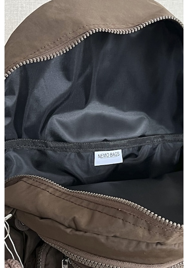 Nemo Group Sırt Çantası Koyu Vizon Krinkıl Kumaş Suya Dayanıklı Vizon
