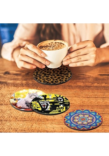 Ulzyvf Yap Süblimasyon Siyah Sanatları Kendin İçin El Boşlukları, Beyaz Bardak Bardak Araba Araba Altlıkları Altlığı Adet 50 - Du Beyaz - Siyah