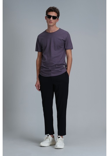 Lufian Junya Erkek Basic Tisört Mürdüm Mürdüm 111020203100880 111020203100880 Mürdüm