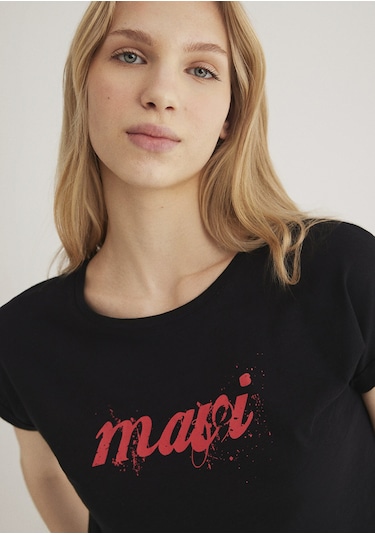 Mavi - Mavi Logo Baskılı Siyah Tişört 166422-900 Siyah