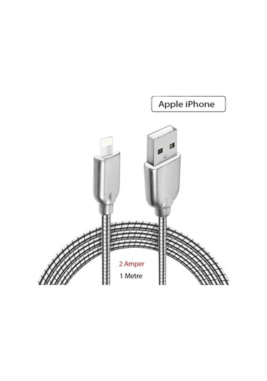 Sunix Sc-13 Ios Telefon Şarj Data Çelik Kablo 1M