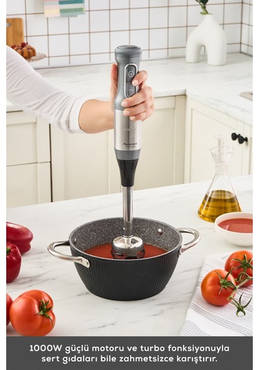 Karaca Mastermaid Prosteel Cam Hazneli 1000 W Mikser Blender Set