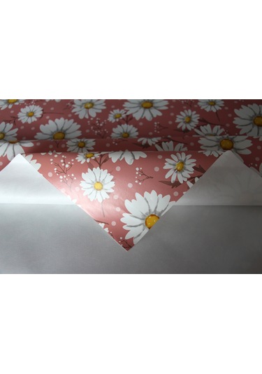 Elyaf Silinebilir Pvc Muşamba Masa Örtüsü 1754-1 Minipapatya Pembe