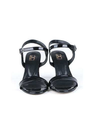 Ayakkabımood Cc 7 Cm Siyah Rugan Tek Bant Bayan Ayakkabı Siyah