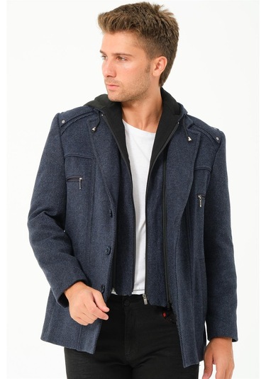 K7532 Dewberry Erkek Kaban-diagonal Lacivert Diagonal Lacivert