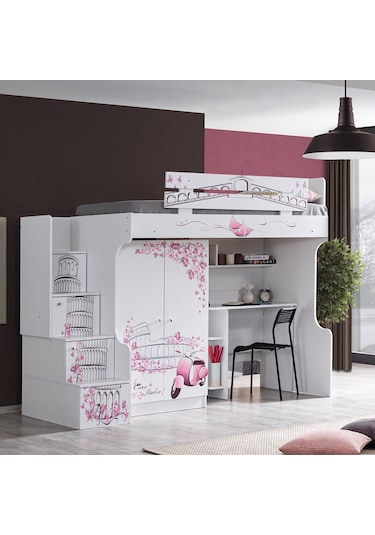 Setaymobilya Ranza, Pisa Ranza 2 Kapaklı Dolap Çalışma Masası - Setay