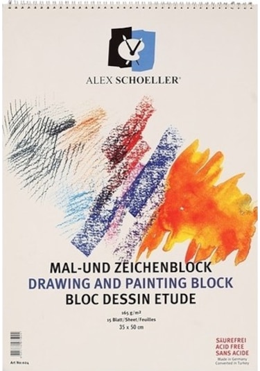 Alex Schoeller Resim Defteri 35 X 50 Spr. 165 Gr 15 Yp.