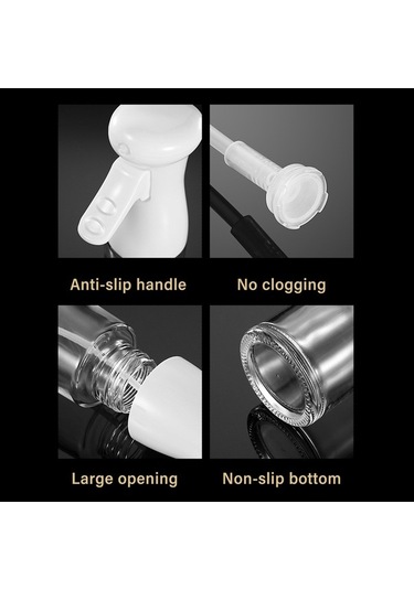 Besthome1 Plastik Yağ Spreyi 200ml - Kılıf Şeklinde İnce Buhar, Soya Sos/vinegar Uyumlu, Anti Kayma Tabanlı, Mutfak/barbekü İçi Çok Renkli