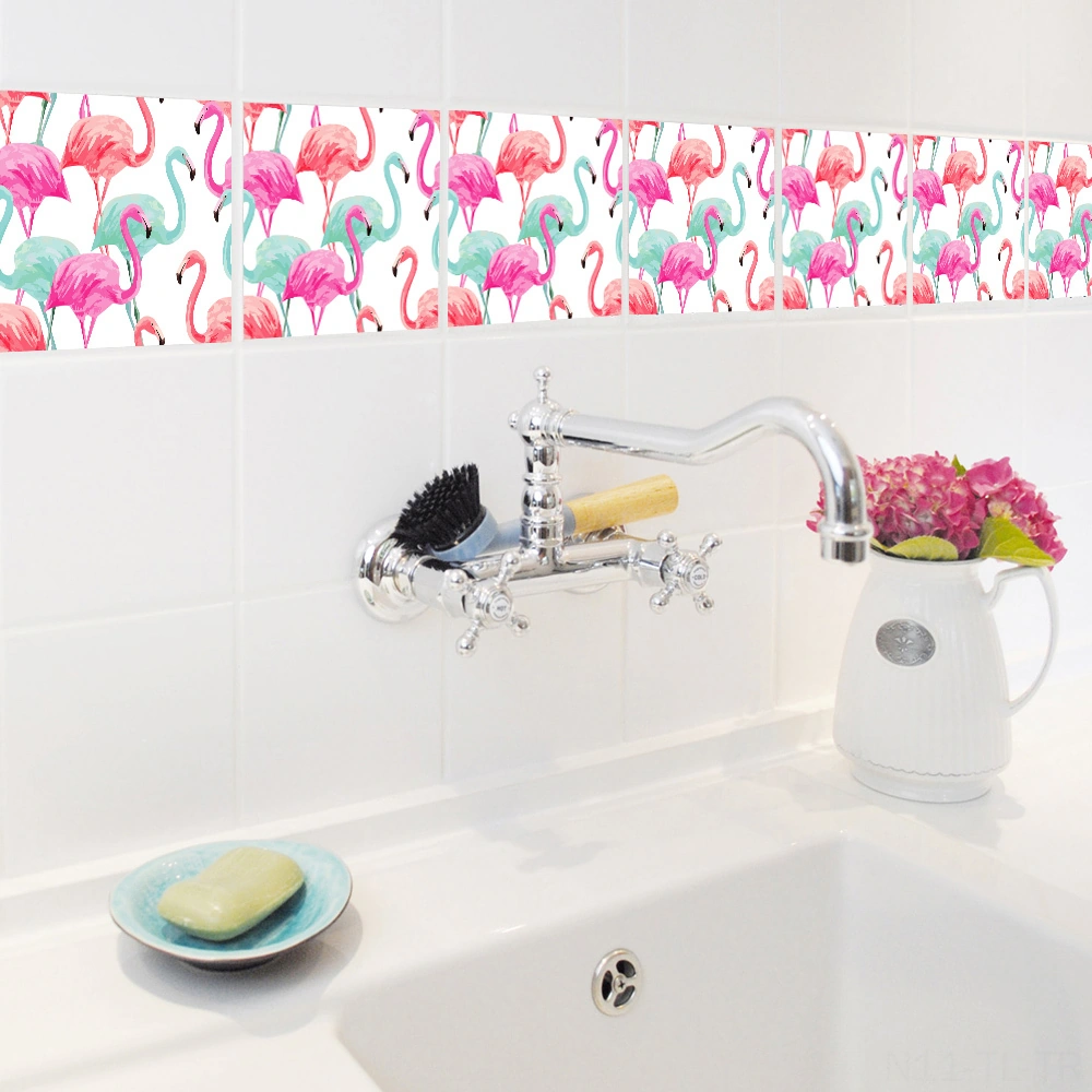 Hombey Klasik Akdeniz Desenli Pvc Zemin Sticker 20x20cm 10 Adet - Kolay Uygulama, Kalıcı Renkler, Kirli Yok Artık Diğer