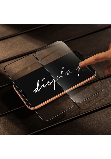 İphone 17 Pro Max Uyumlu Benks Glass Warrior 2.0 Ar-ezfita Ekran Koruyucu Uygulama Aparatlı Şeffaf
