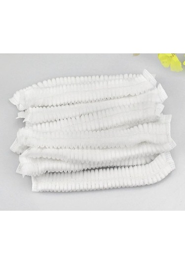 Trendooze Tek Saç Parça Örtüsü Olmayan Net Kullanımlık Kap Kabarık Dokuma Beyaz Baş 100 Zd