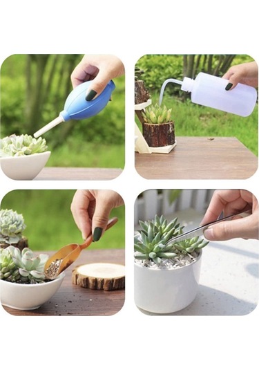 Dofolink 30 Parça Bahçe Aleti Seti: Toprak Gevirme, Fide Taşıma, Sulama, Budama Bitki Etiketleri Ve 5m Eğitici Tel İçerir