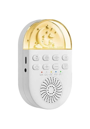 Novahub Bebekler İçin Taşınabilir Beyaz Gürültü Makinesi - 24 Doğal Ses, Zamanlayıcı Ve Işıklı Beyaz Beyaz