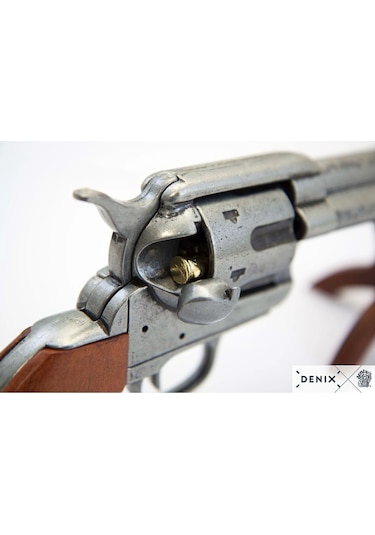 Denix Dekoratif Replika Revolver Cal.45 Peacemaker 5½ , With 6 Bullets, Usa 1873