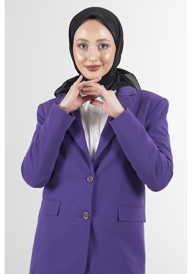 Latte Brisa Vual Eşarp /1196 - Siyah