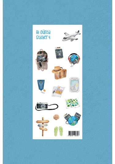 M4 - Seyahat Vakti - Sticker Paketi Çok Renkli