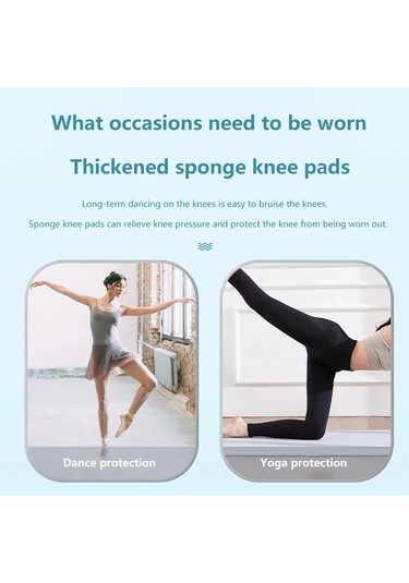 Dansçılar İçin 1 Çift Spor Diz Pedleri, Voleybol Futbol Dans Çok Renkli