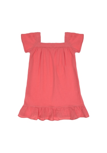 U.s. Polo Assn. Kız Çocuk Koyu Pembe Elbise Dokuma 50306602-vr167 Koyu Pembe