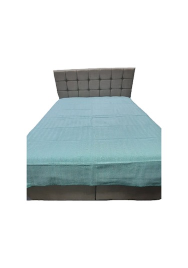 Pike Yazlık Zmrt Yeşil Çift Dolgun Malzeme V Çizgili Desen Pamukl Yeşil