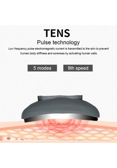 Şarj Edilebilir Ev Elektrikli Nabız Şok Boyun Masajı Akıllı Vücut Masajı Çok Renkli