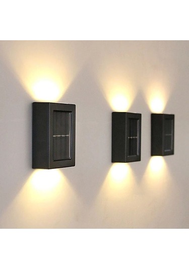 Solar Güneş Enerjili Çift Taraflı Aplik S-32 Çok Renkli