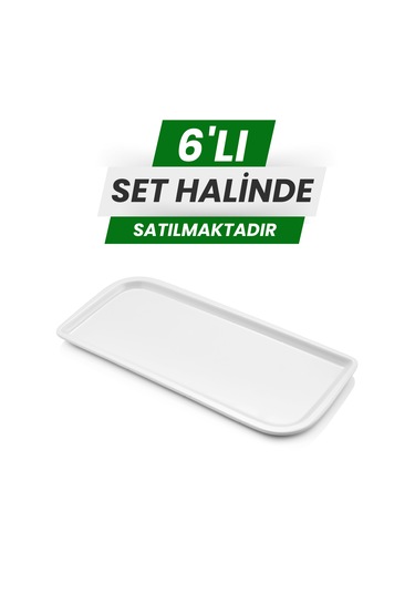 Alezy 482 Göreme Melamin Termostar Avanos Sunum Tabak 24 Cm Beyaz