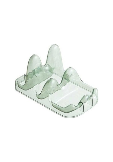 Dancemonkey Cbtx Çift Katmanlı Tencere Kapağı Tutucu Standı, Yemek Kaşığı Dinlenme Rafı - Yeşil Çok Renkli