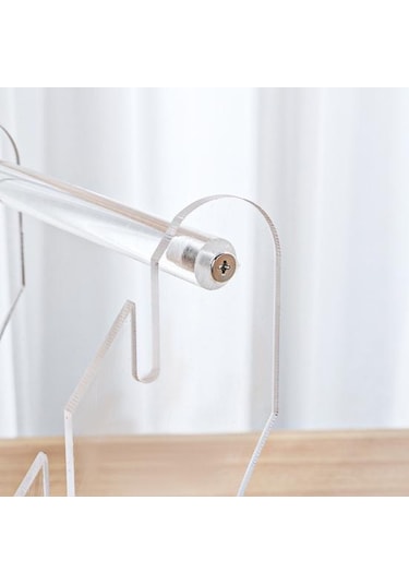 Şeffaf Kesici Teşhir Standı Şeffaf Akrilik Çatal Bıçak Takımı Blok Tutucu Tezgah Organize Ekran Kolay Kurulum Çok Amaçlı Meyve Kesici Raf Standı S