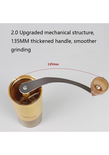 Sones Ev Tipi Taşınabilir El Kranklı Kahve Makinesi Ayrılabilir Manuel Öğütücü Kahve Öğütücü