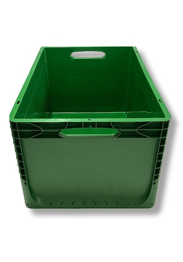 Alpbx 1.kalite Yeşil Plastik Kasa 60x40x32 Cm - Kutu 65 Litre