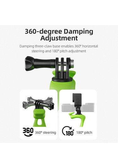 Geeroyoo Telesın Tlq-001 Ayarlanabilir Bilek Kayışı Montu, 360 Dönebilir, Gopro Ve Insta360 Uyumlu Silikon Bileklik