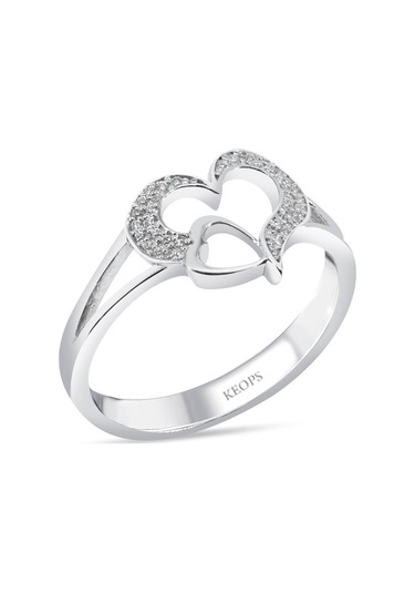 0.16 Karat Pırlanta Çift Klap Yüzük