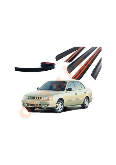 Hyundai Accent Milyenyum Uyumlu Bagaj Üstü Spoiler Mat Siyah