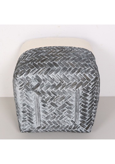 Humi 25x25x21 Cm Doğal Bambu M Sepet Gri