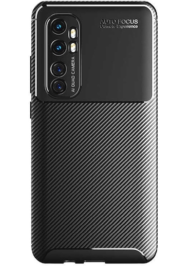 Xiaomi Mi Note 10 Lite Kılıf Zore Negro Silikon Kapak Kahverengi