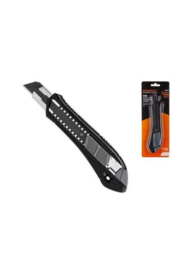 Startul Çekmeli Kırtasiye Bıçağı 18 Mm Black Line St0923 264029655