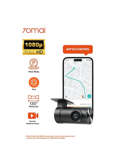 70mai Yeni 1080p Hdr Arka Kamera Rc21, Yalnızca A410 İle Uyumludur