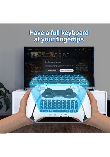 Carrier Ps5 Bluetooth Kablosuz Klavye - Mini Oyun Kumandası,