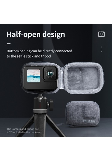 Telesın GP-CPB- 902 Gopro Hero 9/10/11 İçin Taşınabilir Kamera Taşıma Çantası
