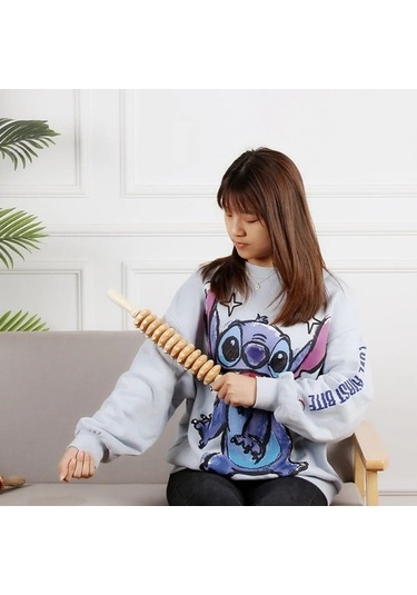 Ahşap-9 Tekerlek 9/12 Tekerlek Ahşap Terapi Rulo Masaj Aracı Kavisli Maderoterapia Colombiana Masaj Lenfatik Drenaj Kas Masajı Relax 70xfpr Çok Renkli