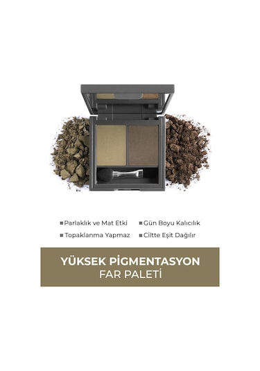 Alix Avien Göz Farı Duo Eyeshadow 203 Pearly Sage & Khaki 3 G