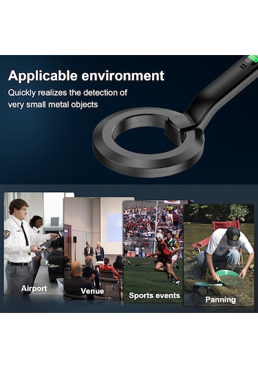 Gp El Lcd Ekran Metal Dedektörü Taşınabilir Pin Pointer Hazine Bulucu Probu, Buzzer Alarmı / Titreşim İle