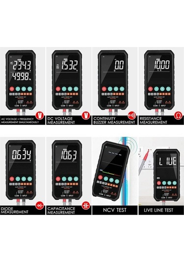 Agoodshop Dijital Multimetre 6000 Sayım Gerçek Ac/dc Ampermetre Voltmetre