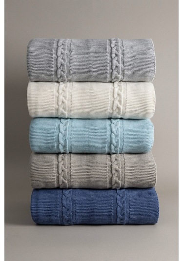 Espuma De Mar Gri Tek Kişilik Battaniye 160x220 37131 Gri