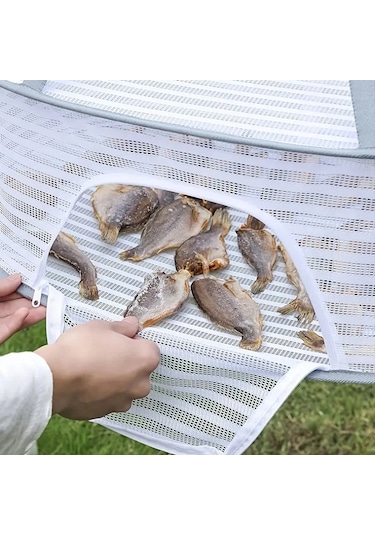 40 X 60 Cm Katlanabilir Kurutma Balıkçılık Sebzeler Balık Ağı Asılı Giysi Kurutma Depolama Rafı, Özellikleri: 1 Katman Yeşil