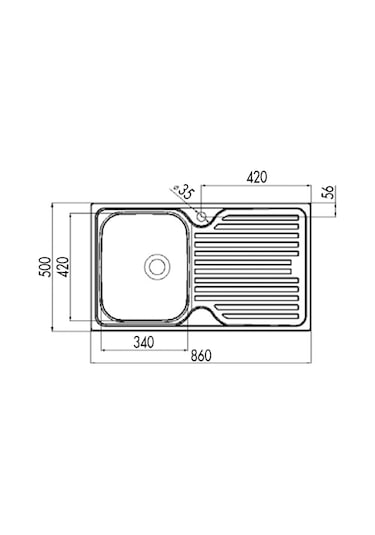 Teka Princess 50 B Paslanmaz Çelik Eviye - 40109051
